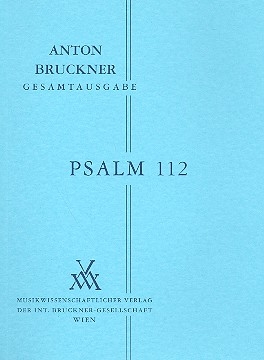 Psalm 112 fr Doppelchor und Orchester Studienpartitur