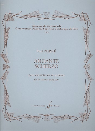 Andante Scherzo pour clarinette et piano