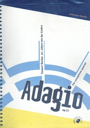 Adagio op.11 for 4 saxophones score and parts