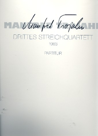 Streichquartett Nr.3 Spielpartitur