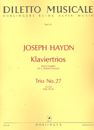Klaviertrio As-Dur Nr.27 Hob.XV:14 Stimmen 