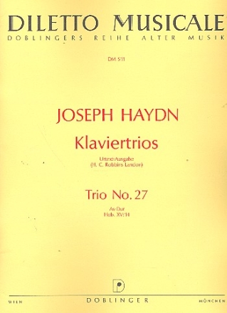 Klaviertrio As-Dur Nr.27 Hob.XV:14 Stimmen 