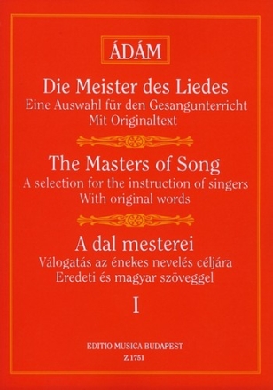 Die Meister des Liedes Band 1 Werke alter italienischer, franzsischer und deutscher Meister in allen Stimmlagen