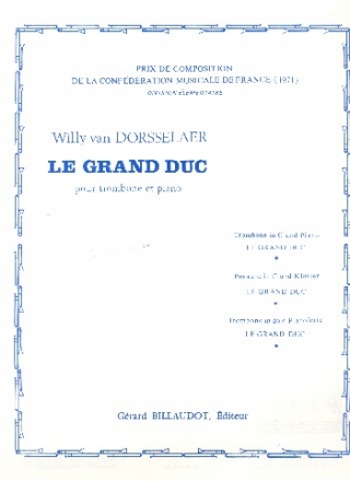 Le grand duc pour trombone et piano