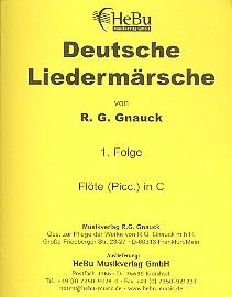 Deutsche Liedermrsche Band 1 fr Blasorchester Flte in C (Piccolo)