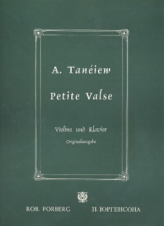 Petite valse fr Violine und Klavier