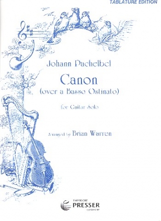 Canon over a Basso Ostinato for guitar solo tablature edition