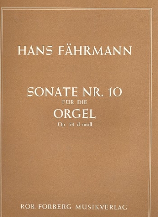 Sonate d-Moll Nr.10 op.54 fr Orgel