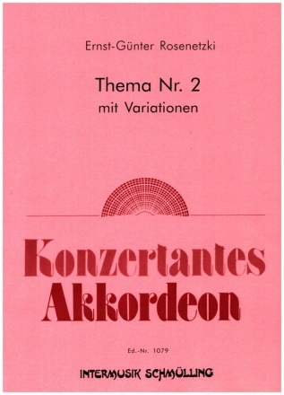 Thema Nr.2 mit Variationen fr Akkordeon