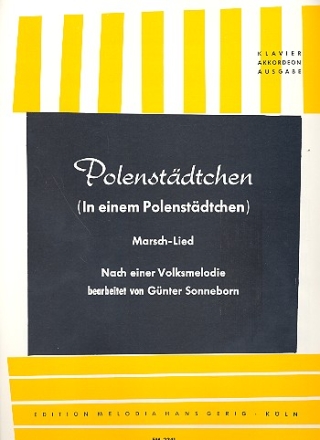 In einem  Polenstdtchen: Einzelausgabe Gesang und Klavier