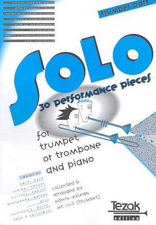 30 Performance Pieces for trumpet and piano trumpet part