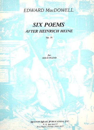6 Poems op.31 after Heinrich Heine for solo piano (texte en/dt)