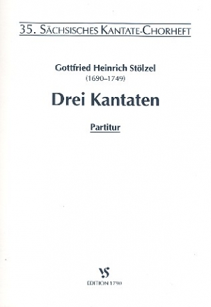 3 Kantaten fr gem Chor und Orchester Partitur