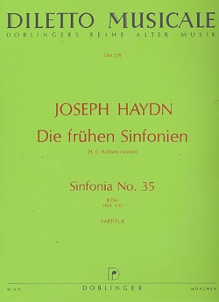 Sinfonie B-Dur Nr.35 Hob.I:35 fr Orchester Partitur