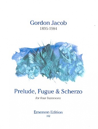 Prelude, fugue and scherzo for 4 bassoons score and parts