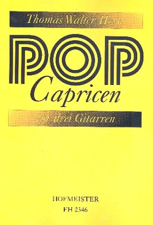 Pop-Capricen fr 3 Gitarren Partitur und Stimmen