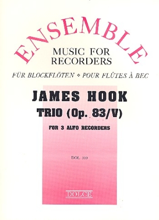 Trio op.83,5 for 3 alto recorders score and parts