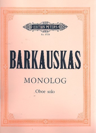 Monolog (1970) fr Oboe solo