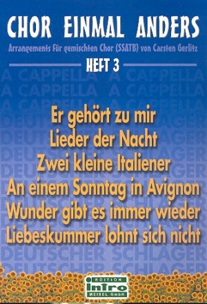 Chor einmal anders Band 3 Arrangements fr gem Chor (SSATB) a cappella