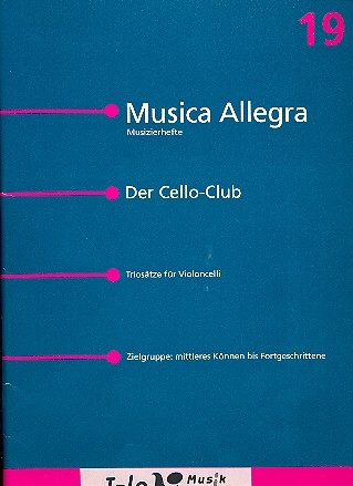 Triostze fr 3 Violoncelli Partitur und Stimmen