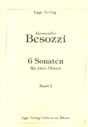 6 Sonaten Band 2 (Nr.4-6) fr 2 Oboen Spielpartitur