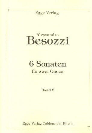 6 Sonaten Band 2 (Nr.4-6) fr 2 Oboen Spielpartitur