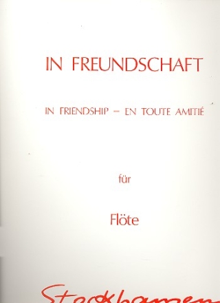 In Freundschaft op.46 1/2 fr Flte