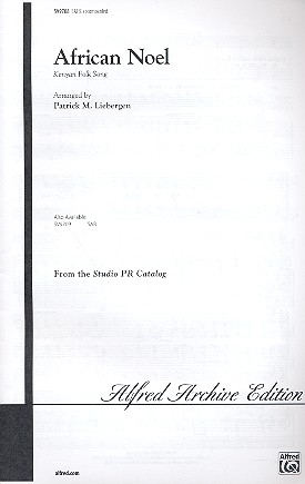 African Noel for mixed chorus and piano,  score