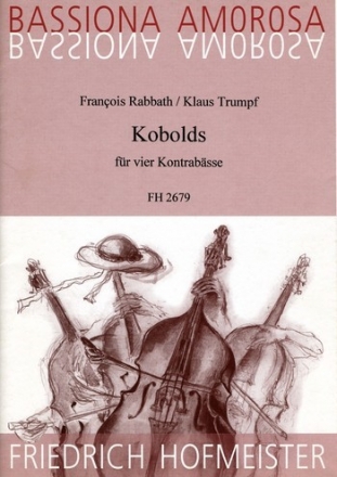 Kobolds fr 4 Kontrabsse Partitur und Stimmen