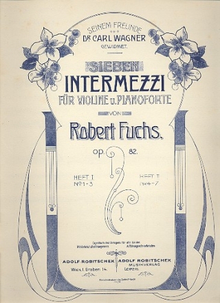 7 Intermezzi op.82 Band 1 (Nr.1-3) für Violine und Klavier
