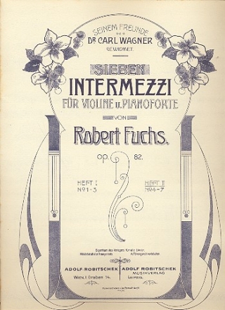 7 Intermezzi op.82 Band 2 (Nr.4-7) für Violine und Klavier