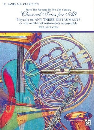 Classical Trios for all alto saxophones or clarinets score