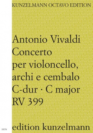 Konzert C-Dur RV399 fr Violoncello, Streicher und Bc Partitur
