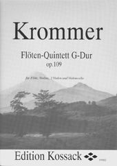 Quintett G-Dur op.109 fr Flte und Streichquartett Partitur und Stimmen