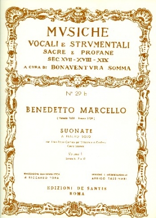 Suonate op.2 vol.2 (nos.7-12) per flauto solo con il suo bc per violoncello o cembalo