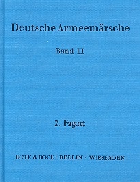 Deutsche Armeemrsche Band 2 fr Blasorchester Fagott 2
