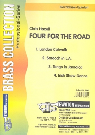 Four for the Road for brass quintet for brass quintet score and parts
