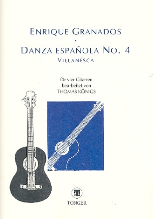 Villanesca fr 4 Gitarren Partitur und Stimmen