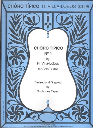 Choro tipico no.1 for solo guitar Papas, S., arr.