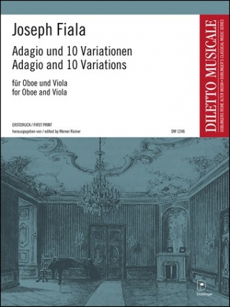 Adagio und 10 Variationen fr Oboe und Viola 2 Spielpartituren