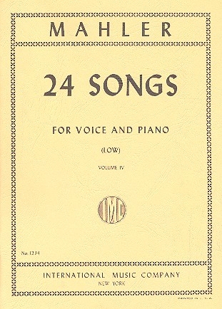 24 Songs Vol.4 for low voice and piano