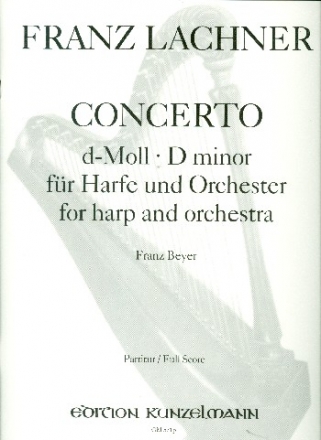 Konzert d-Moll fr Harfe und Orchester Partitur