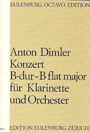 Konzert B-Dur für Klarinette und Orchester Partitur