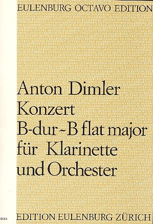 Konzert B-Dur fr Klarinette und Orchester Partitur