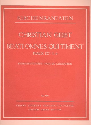 Beati omnes qui timent fr Bass, 2 Violinen und Bc,  Stimmen