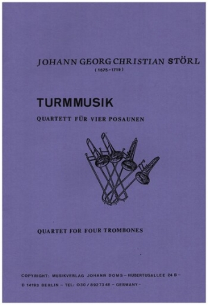 Turmmusik  fr 4 Posaunen Partitur und Stimmen