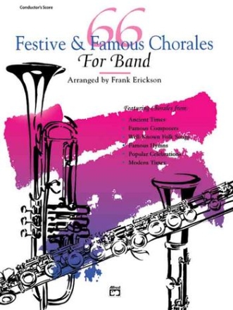66 festive and famous Chorales for Band: percussion (snare drum, bass drum)