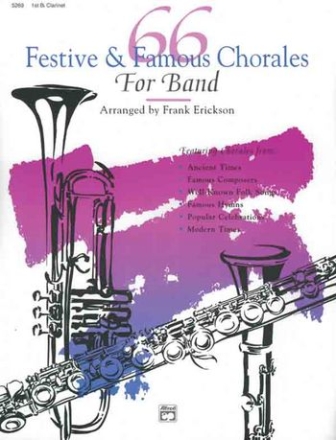 66 festive and famous Chorales for band: clarinet 1