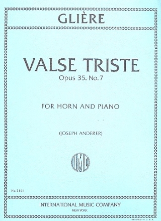 Valse triste op.35,7 for horn and piano