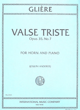Valse triste op.35,7 for horn and piano